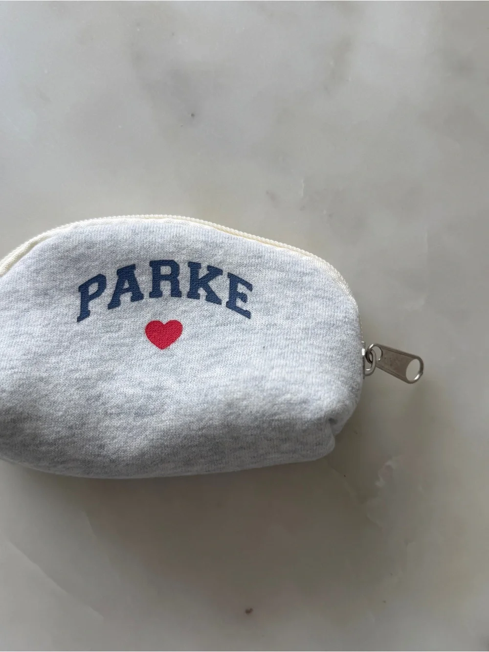 Parke Gray Heart Coin Pouch - Picture 3 of 4